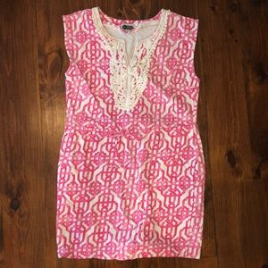 Mud Pie Crochet Cinched Waist Dress